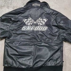 VINTAGE Ski Doo leather snowmobile suit